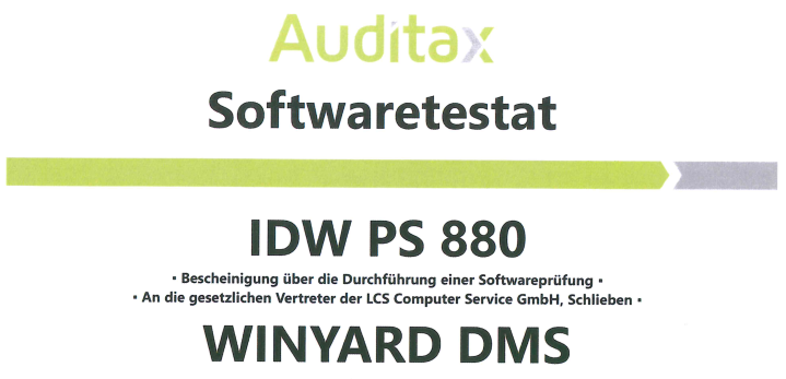 LCS_Softwaretestat_PS_880_Auditax_s